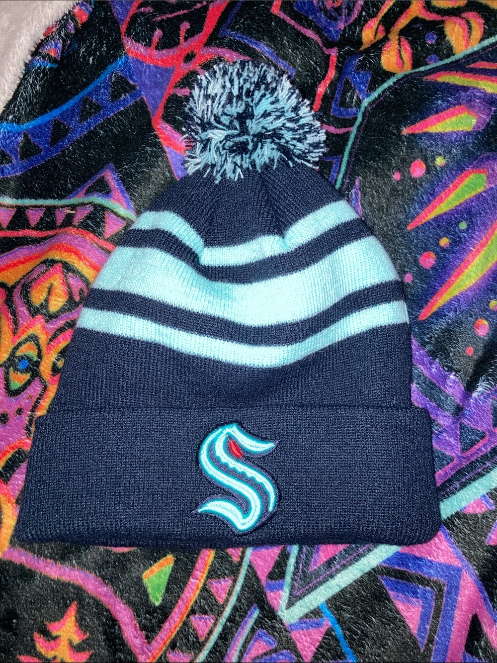 Fanatics Seattle Kraken cuffed knit beanie